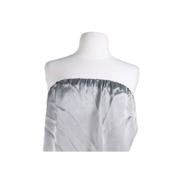 Stella McCartney Womens IT42 Gray Satin Strapless Mini Dress & Bomber Jacket 2PC - Picture 4 of 11